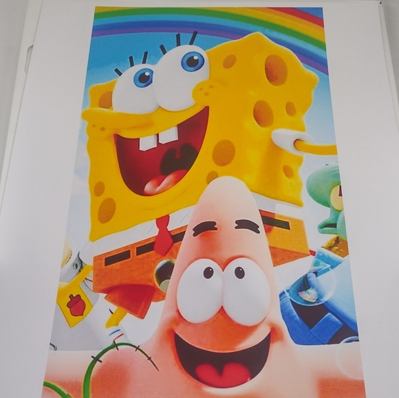 NEW! SPONGEBOB & PATRICK 8.5x11 ULTRA PREMIUM GLOSSY COLOR ART REPRINT POSTER!🙂 - Picture 2 of 8